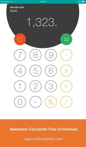 Awesome Calculator Free Universal(圖1)-速報App