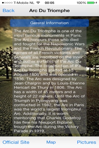 Paris By App - Useful information for tourists and the points of interest displayed on the map screenshot 3