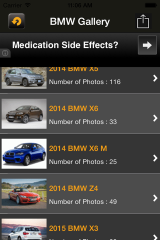 Cars Gallery BMW edition screenshot 2