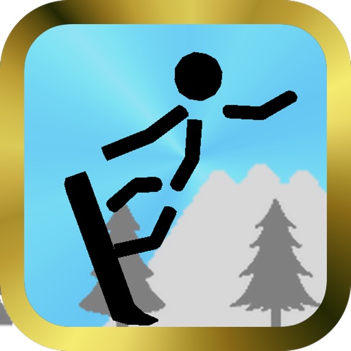 Snowboard game of Stick man iOS App