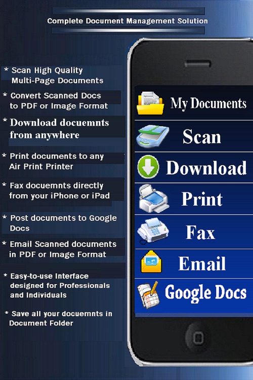 Scan, Print, Fax.