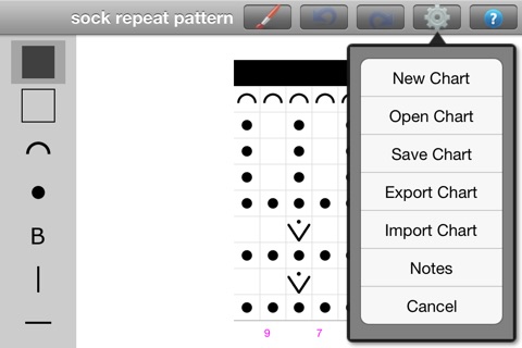 Knitting Chart Maker screenshot 3