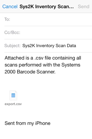 Sys2K Barcode Scanner screenshot 3