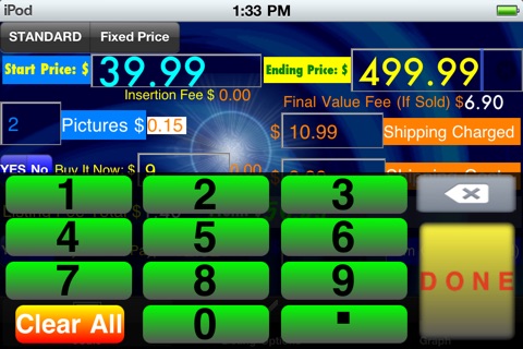 Auction eCalc - "for Ebay Paypal Profit Calculator" screenshot 2