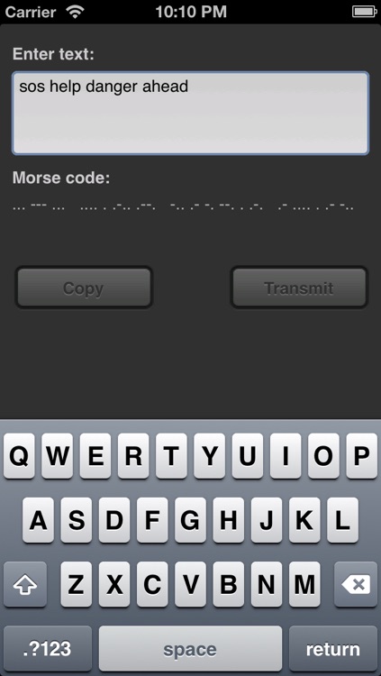 Flashlight+ Morse Code - Transmitter and encoder screenshot-3