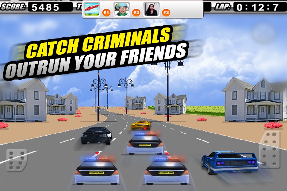 Cop Chase Car Race Multiplayer Edition 3D FREE - By Dead Cool Apps screenshot 3
