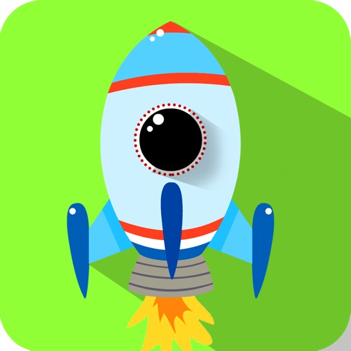 Space line rocket Icon