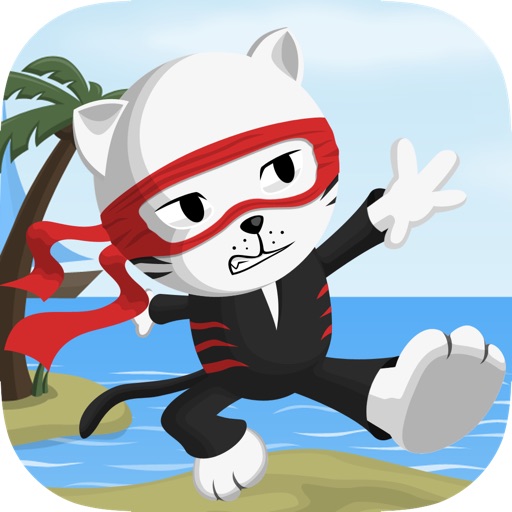 Tiny Ninja Cat: Free Jump Runner, Slide, Crash and Fall Running PRO Game icon