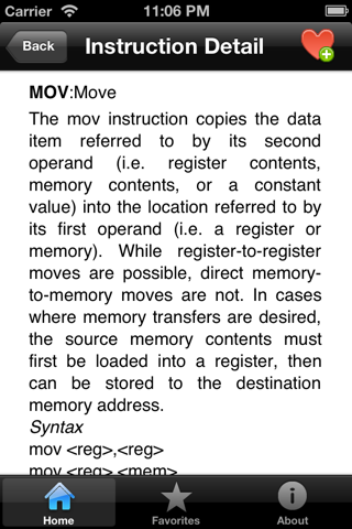 Assembly Instruction Reference screenshot 2