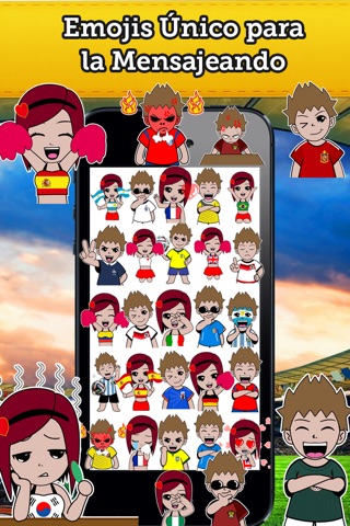 Emoji Spain Soccer Fan Free screenshot 2