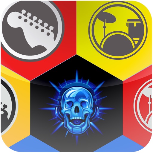 Rock Show and Skulls jewel match puzzle game - Free Edition iOS App