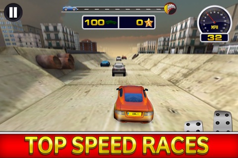 3D Police Run Drag Racing Simulator - A Real Cops Chase Driving Race screenshot 3