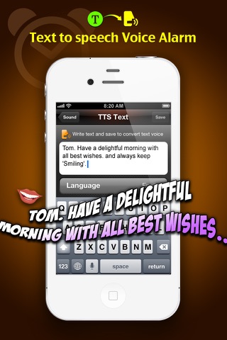 TTS Alarm free (Text-to-speech) screenshot 2