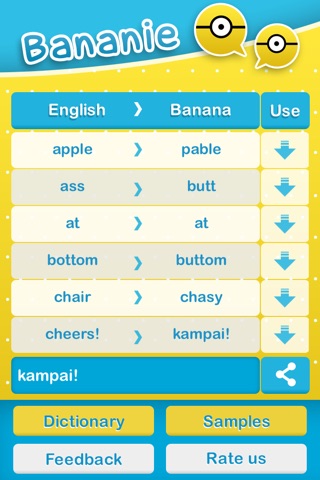 Bananie - Share status with Banana language screenshot 3