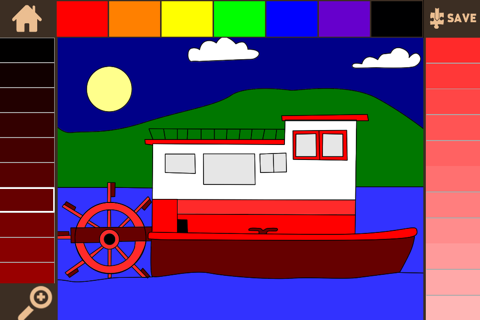 Color It Puzzle It: Boats Lite screenshot 3