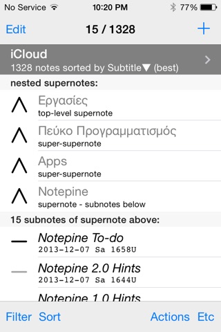 Notepine screenshot 2