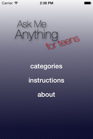 Ask Me Anything For Teens screenshot 2