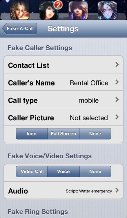 Fake-A-Call Free ™ screenshot-4