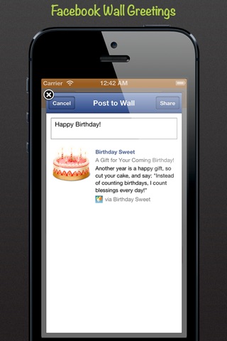 Birthday Sweet Pro - Birthday Calendar/Reminder and eCard Maker for Facebook screenshot 4