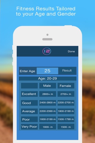 12 Minute Fitness Test - Coopers Fitness Test screenshot 2