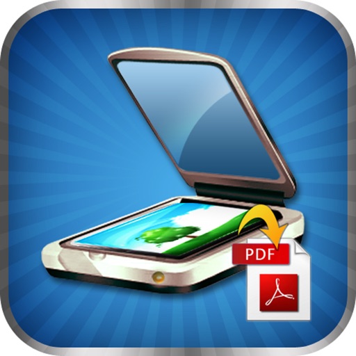 Scan to PDF (Scan Multi-page documents to PDF) icon