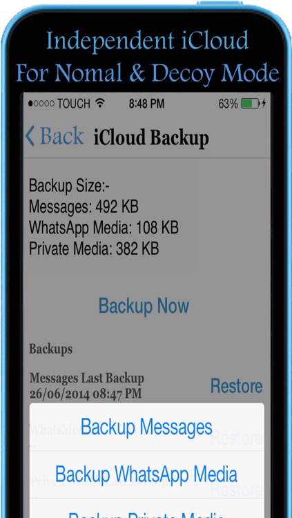 Backup Messages Whatsapp Edition screenshot-4