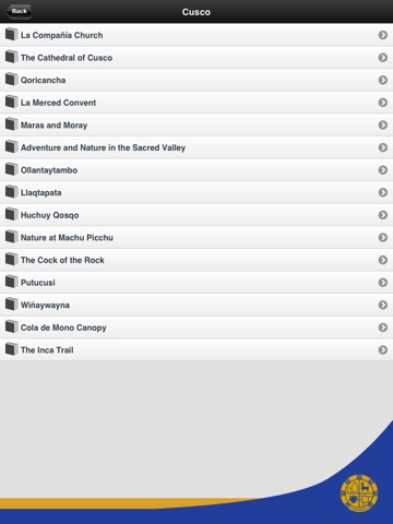 PeruRail app for iPad screenshot 2