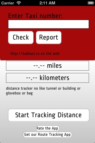BadTaxi - A Bad Taxi database and a Route Distance Calculator screenshot 2
