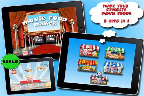 Movie Food Maker FREE Cooking Games - Make Popcorn, Hot Dogs, Nachos, Milkshakes screenshot 4