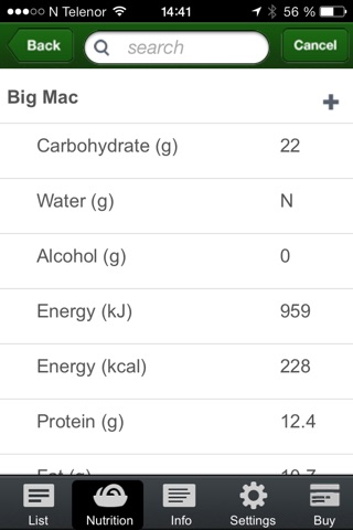 The Easy Nutrition Facts screenshot 3