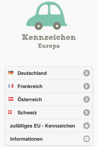 Kfz-Kennzeichen Europa screenshot 2