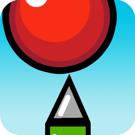 Flying Red Bouncing Ball- Wrecking Spikes iOS App
