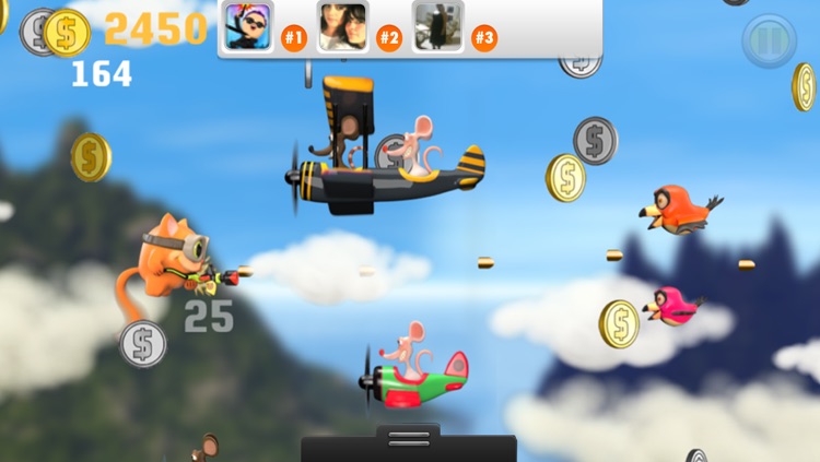 Airplane Cats vs Rats FREE - Tiny Flying Angry Air Battle Game