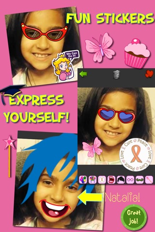 Natalia's Fun Dream Booth - stickers for awesome photos to stickit to cancer screenshot 3