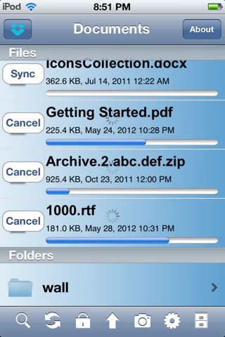 DBUnarchiver - "Zip/Unzip/Unrar for Dropbox & mail..." screenshot 3