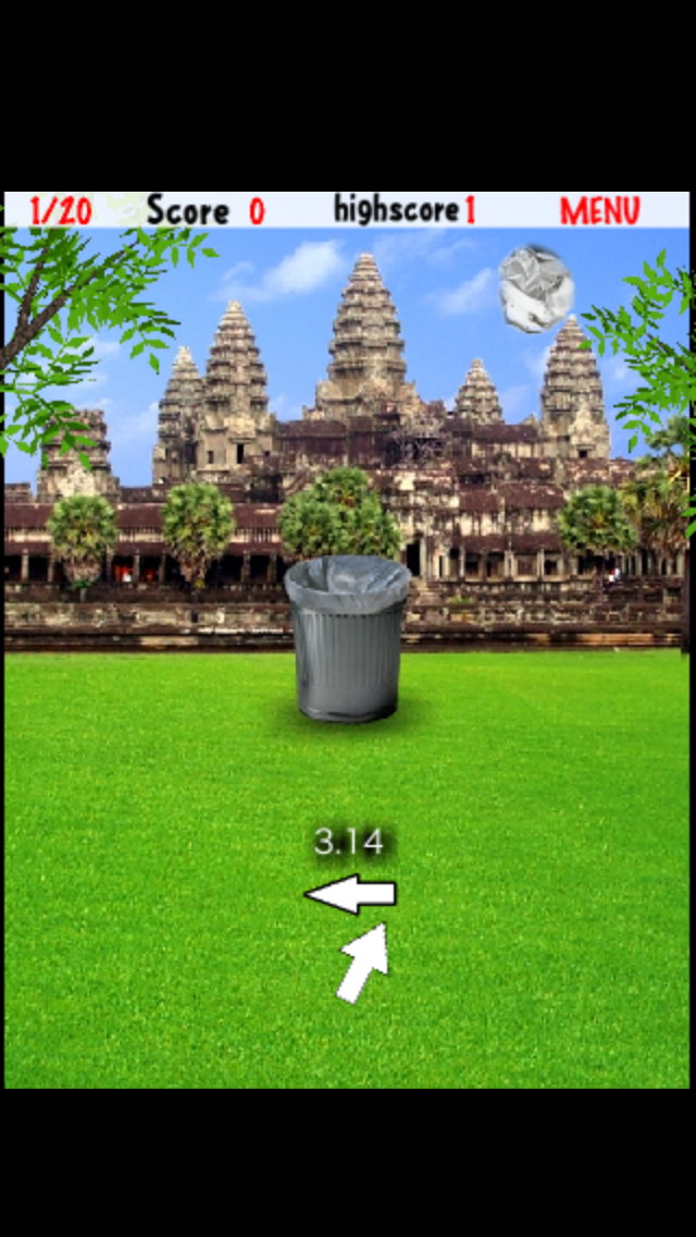 SuperToss - 紙くずをゴミ箱に投げる無料ゲームのおすすめ画像1