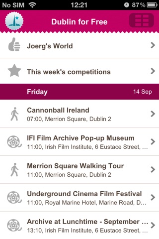 Dublin Event Guide for Free Events screenshot 2