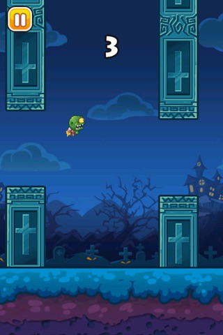 Flappy Zombie - Free screenshot 3