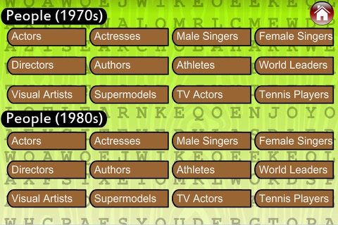 Word Search People (Popular Culture) screenshot 3