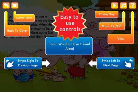 The Three Little Pigs Storybook HD screenshot 4