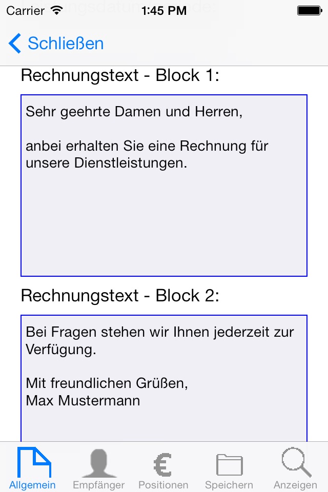 Rechnungsverwalter screenshot 4