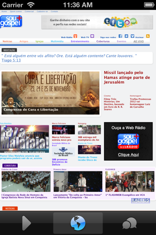 Web Rádio Sou Mais Gospel screenshot 2