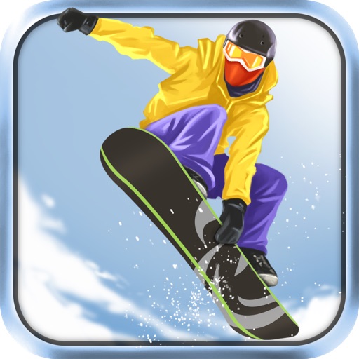Fresh Powder Snowboarding Icon