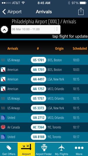 Philadelphia Airport - Flight Tracker PHL(圖3)-速報App