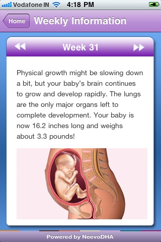 NeevoDHA Pregnancy App screenshot 2