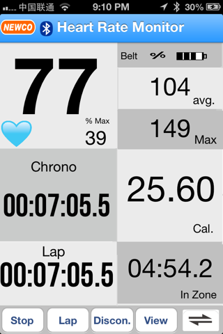 NEWCO RunPro (Heart Rate Monitor,GPS speed for Run and Bike) screenshot 2