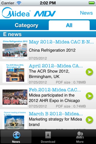 Midea CAC News screenshot 2