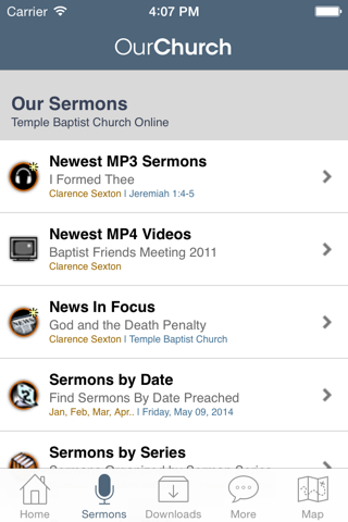 Temple Baptist Church screenshot 2