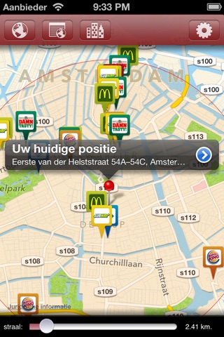 Zoek FastFood Nederland - Find FastFood Restaurants in the Netherlands quick and easy! screenshot 2