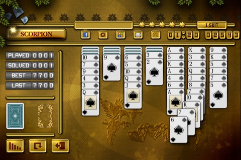 ACC Solitaire [ Scorpion ] HD Free - Classic Card Games for iPad & iPhone screenshot 2